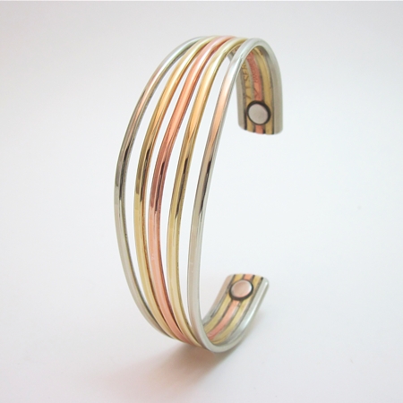 Open Rainbow Bracelet w/Magnets #741 - Click Image to Close